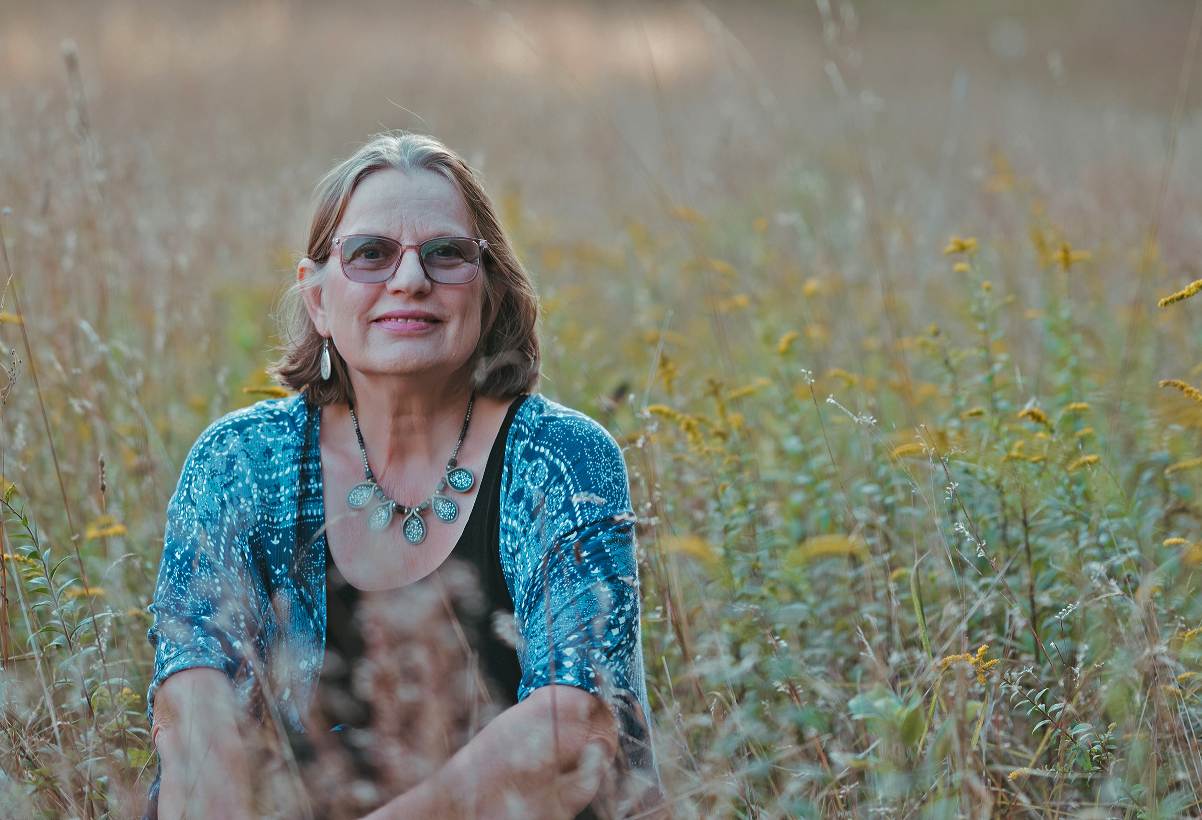 Annette in goldenrod meadow